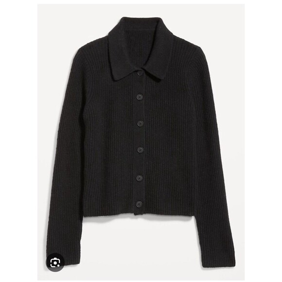 Old Navy SoSoft Collared Rib Knit Cardigan Sweater XXL Tall Cozy Classic Preppy - Picture 1 of 8
